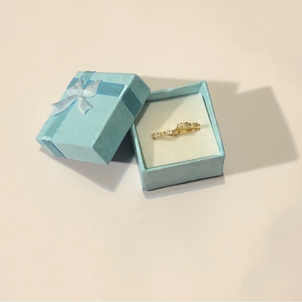 Gold Tone Cubic Zirconia Hoop Heart Earrings